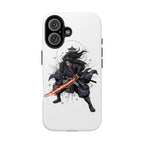 Manga Samurai Flip Phone Case | Anime Katana Warrior Art, Wallet Cover Card Slots, Japanese Shonen Style Folio, Gift for Anime Fans