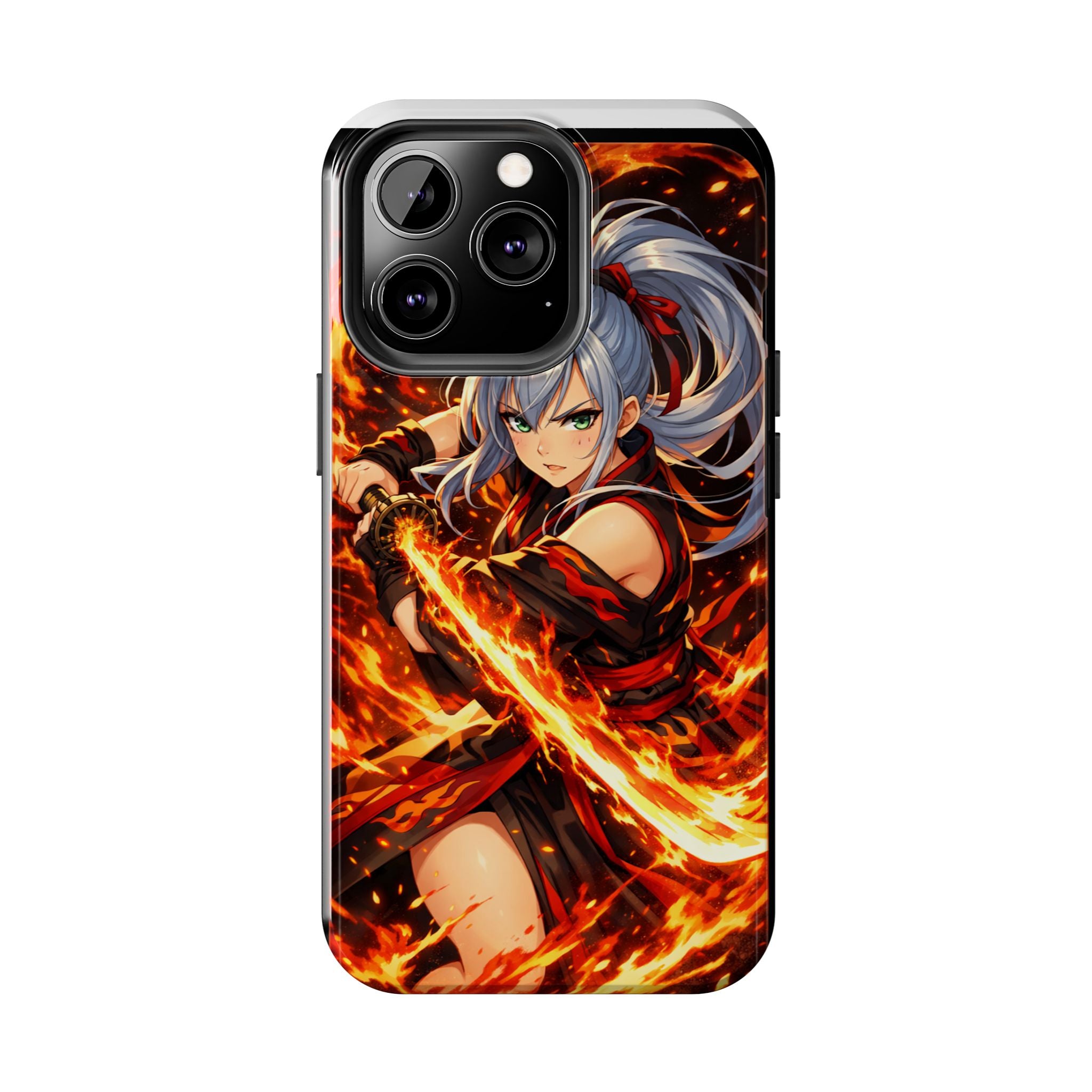 Flame Swordsman Anime Phone Case - Tough Case