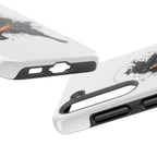 Manga Samurai Flip Phone Case | Anime Katana Warrior Art, Wallet Cover Card Slots, Japanese Shonen Style Folio, Gift for Anime Fans