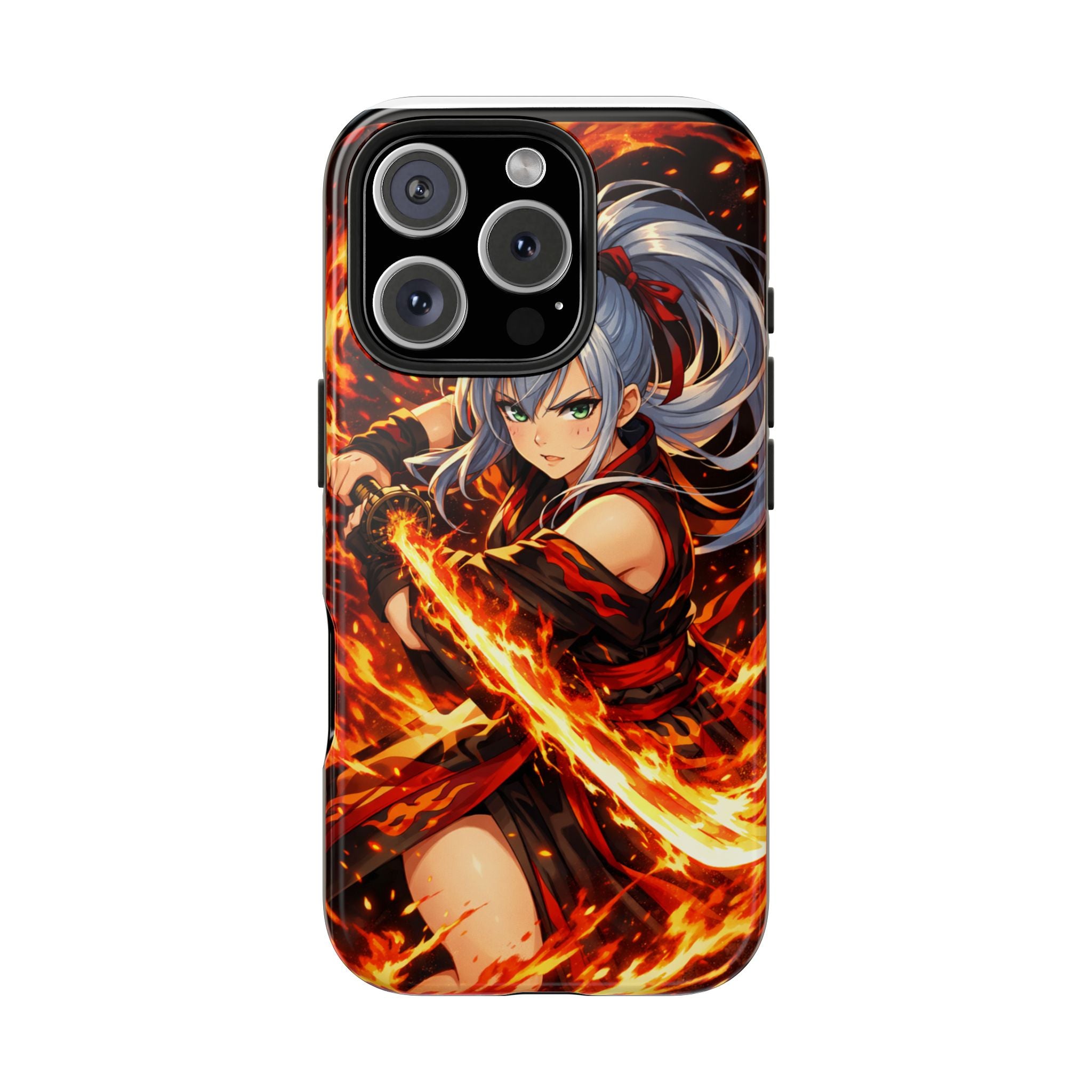 Flame Swordsman Anime Phone Case - Tough Case