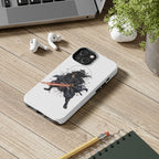 Manga Samurai Flip Phone Case | Anime Katana Warrior Art, Wallet Cover Card Slots, Japanese Shonen Style Folio, Gift for Anime Fans