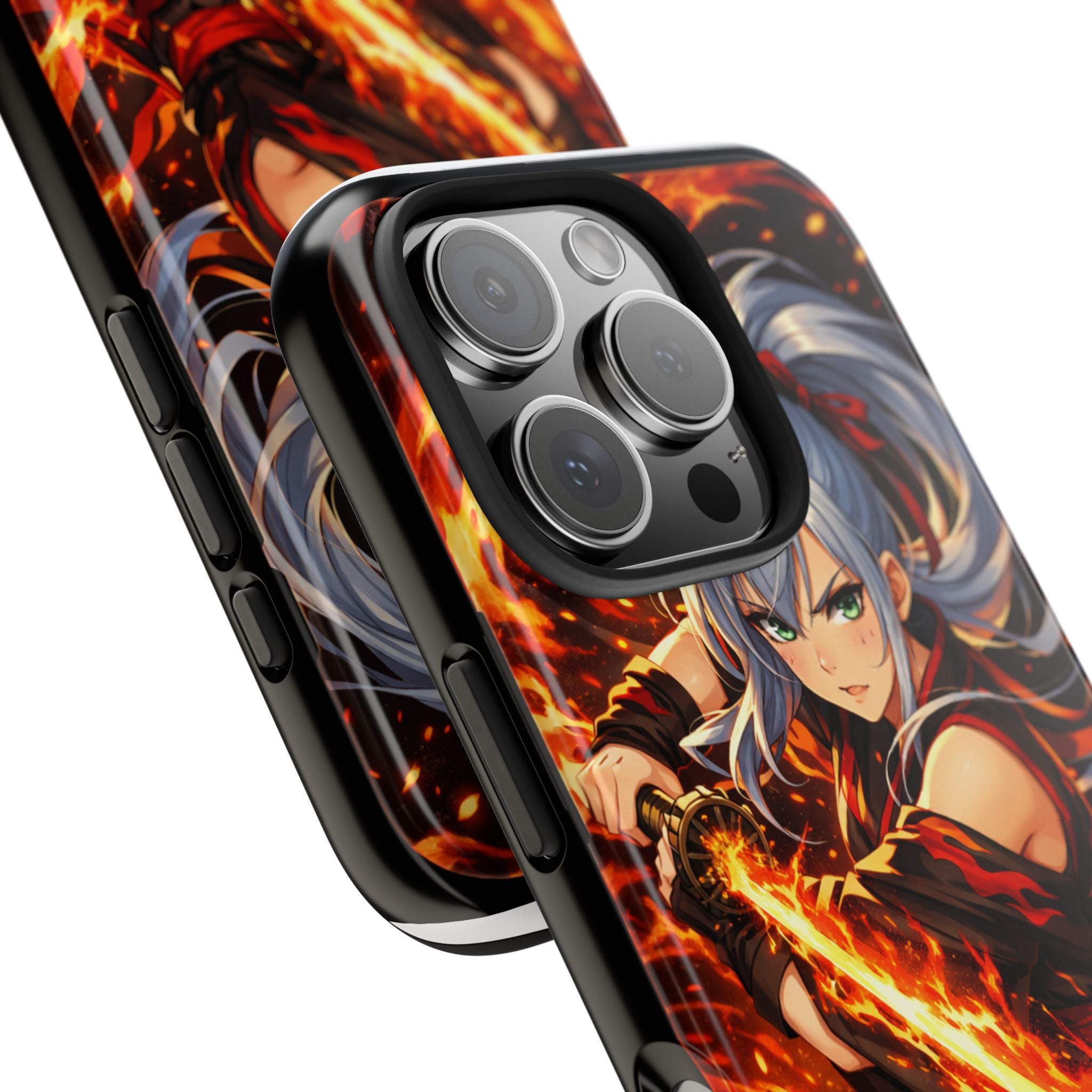 Flame Swordsman Anime Phone Case - Tough Case