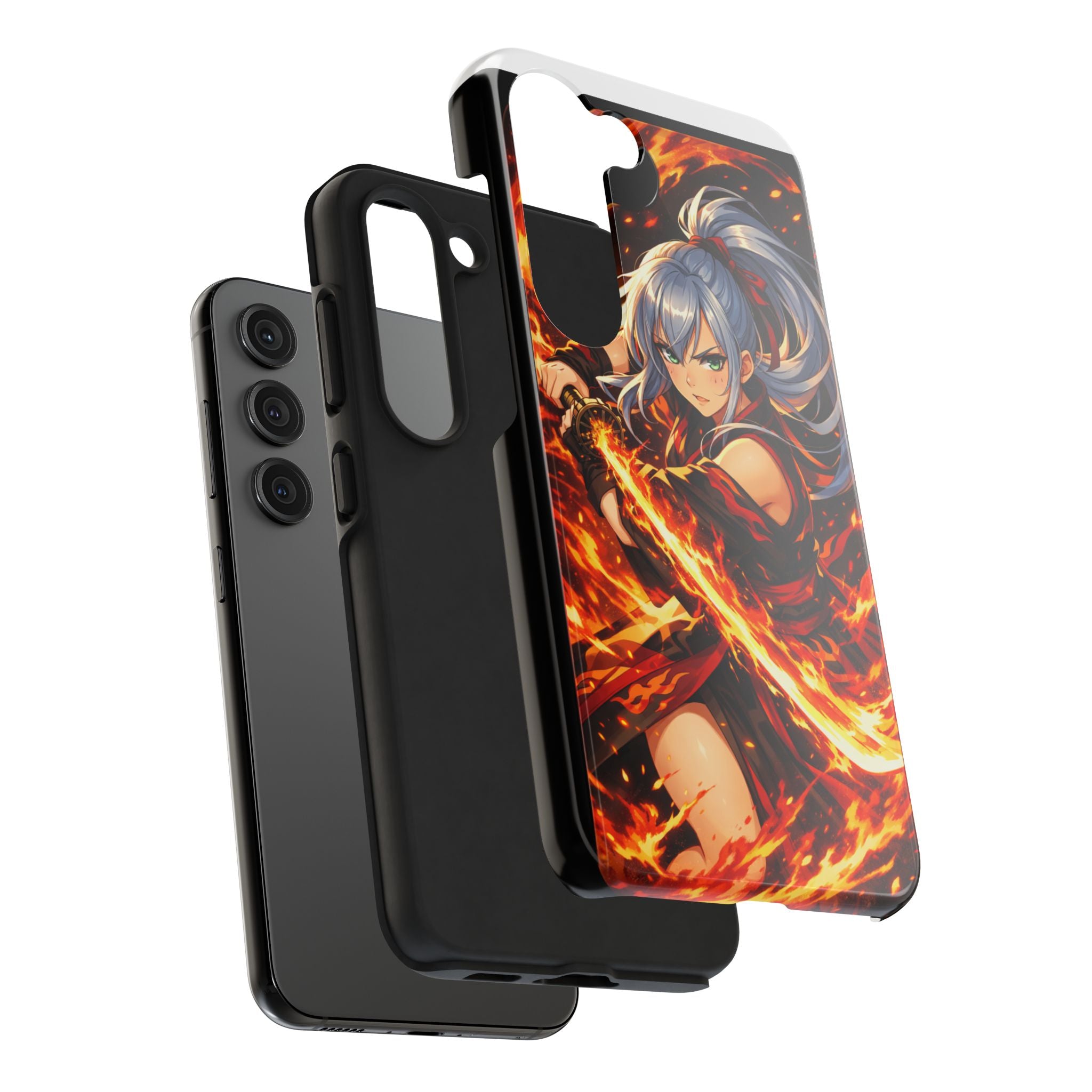 Flame Swordsman Anime Phone Case - Tough Case