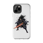 Manga Samurai Flip Phone Case | Anime Katana Warrior Art, Wallet Cover Card Slots, Japanese Shonen Style Folio, Gift for Anime Fans