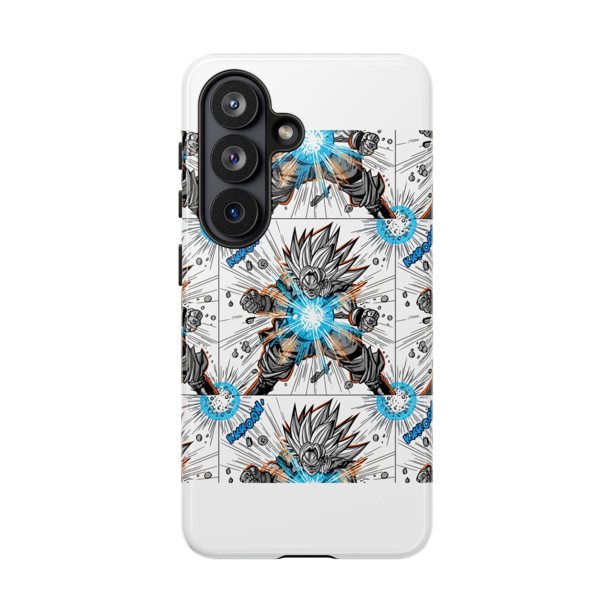 Energy Blast Warrior phone case | Illustrated anime power design