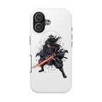 Manga Samurai Flip Phone Case | Anime Katana Warrior Art, Wallet Cover Card Slots, Japanese Shonen Style Folio, Gift for Anime Fans