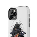 Manga Samurai Flip Phone Case | Anime Katana Warrior Art, Wallet Cover Card Slots, Japanese Shonen Style Folio, Gift for Anime Fans