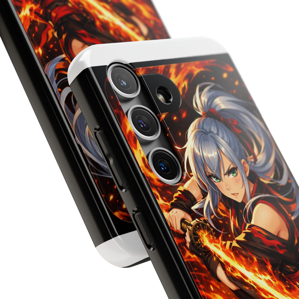 Flame Swordsman Anime Phone Case - Tough Case
