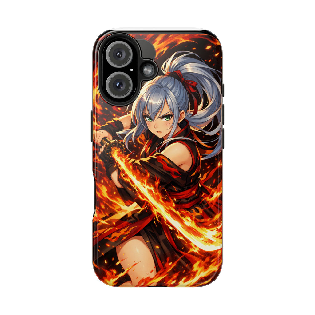 Flame Swordsman Anime Phone Case - Tough Case