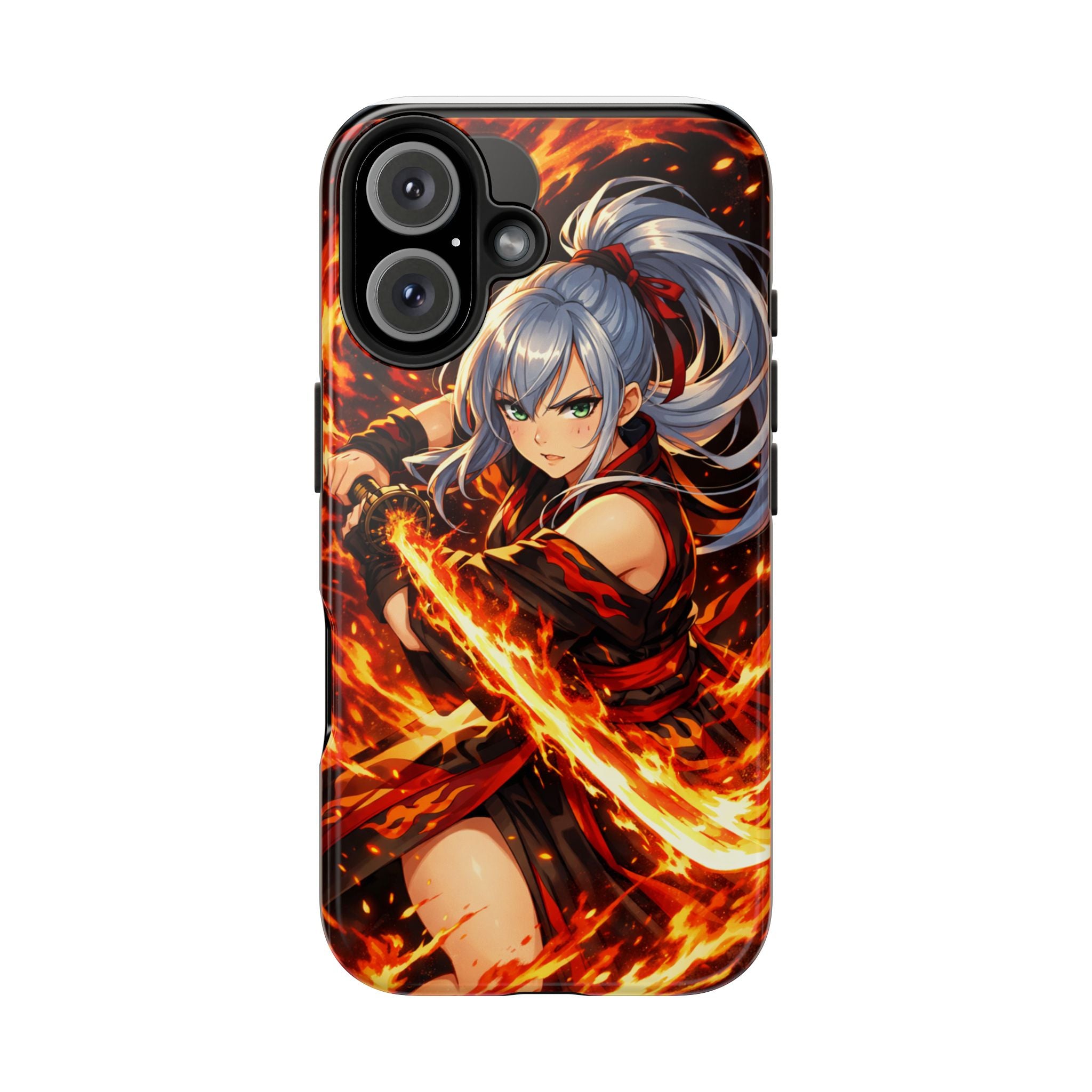 Flame Swordsman Anime Phone Case - Tough Case