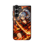 Flame Swordsman Anime Phone Case - Tough Case