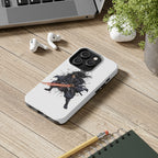 Manga Samurai Flip Phone Case | Anime Katana Warrior Art, Wallet Cover Card Slots, Japanese Shonen Style Folio, Gift for Anime Fans