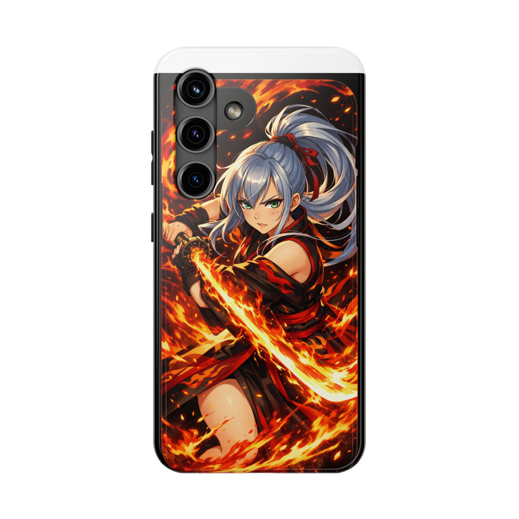 Flame Swordsman Anime Phone Case - Tough Case