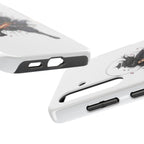 Manga Samurai Flip Phone Case | Anime Katana Warrior Art, Wallet Cover Card Slots, Japanese Shonen Style Folio, Gift for Anime Fans