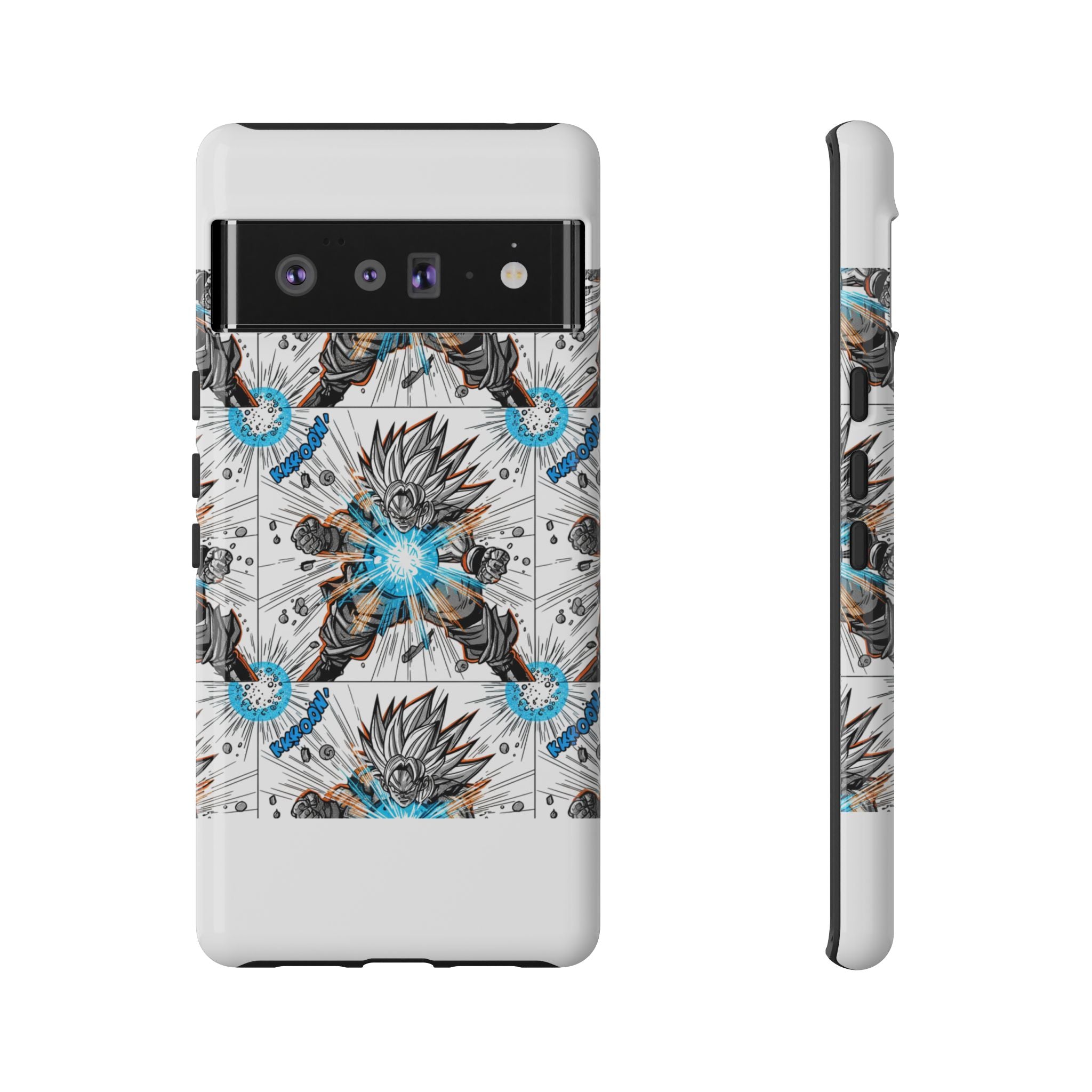 Energy Blast Warrior phone case | Illustrated anime power design