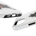 Manga Samurai Flip Phone Case | Anime Katana Warrior Art, Wallet Cover Card Slots, Japanese Shonen Style Folio, Gift for Anime Fans