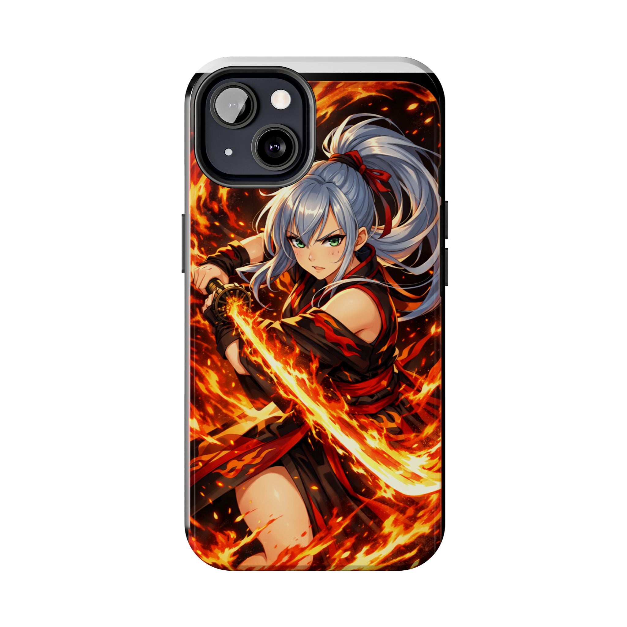 Flame Swordsman Anime Phone Case - Tough Case