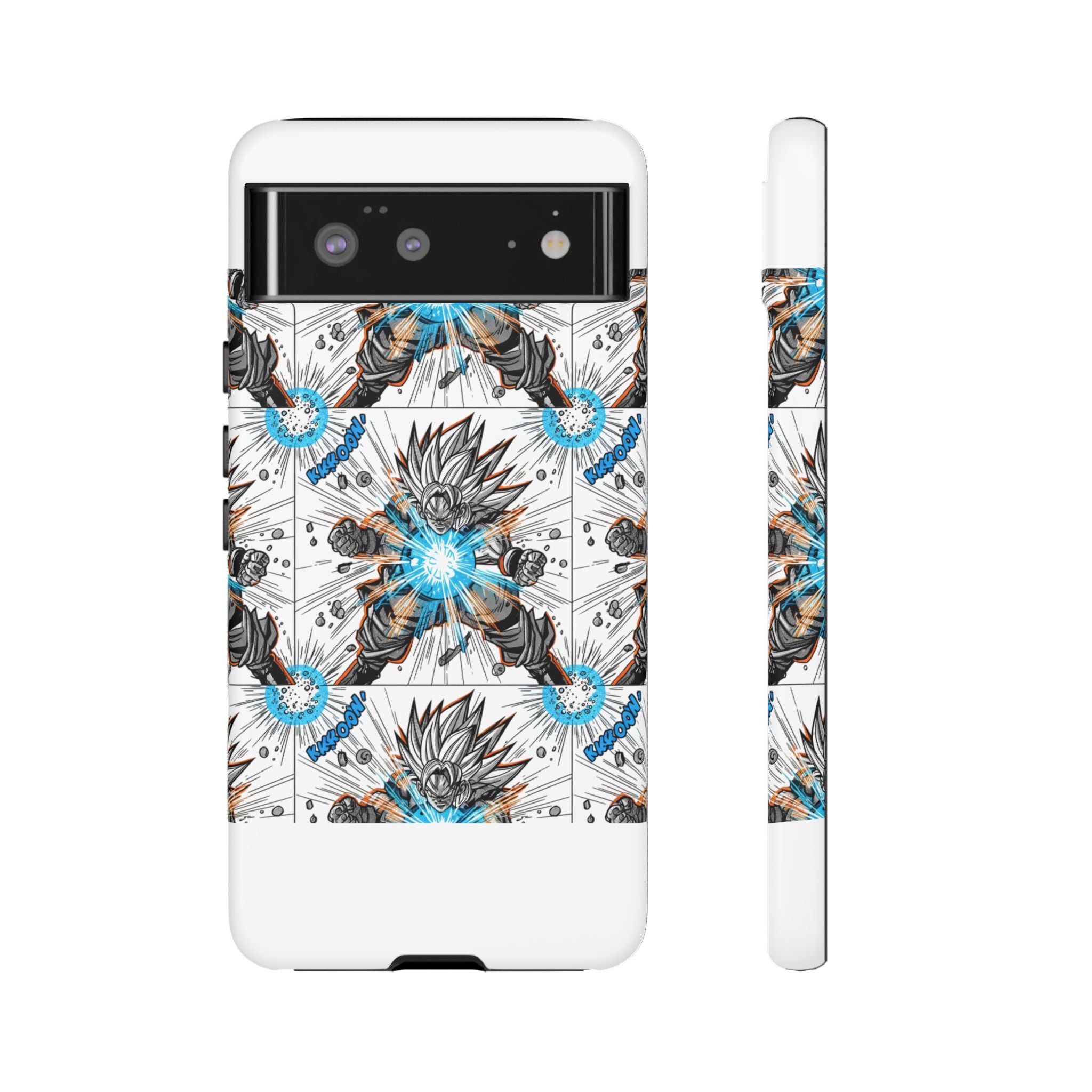 Energy Blast Warrior phone case | Illustrated anime power design