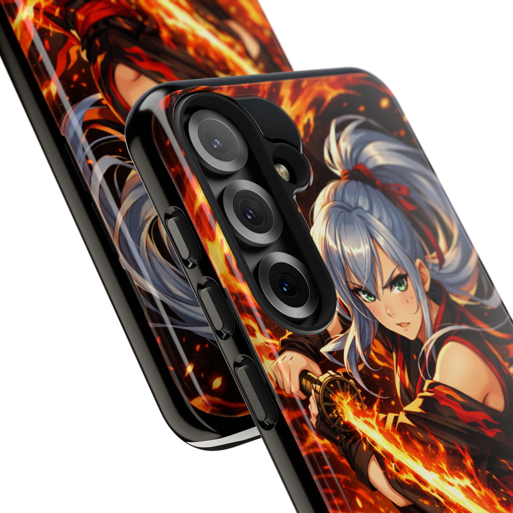 Flame Swordsman Anime Phone Case - Tough Case