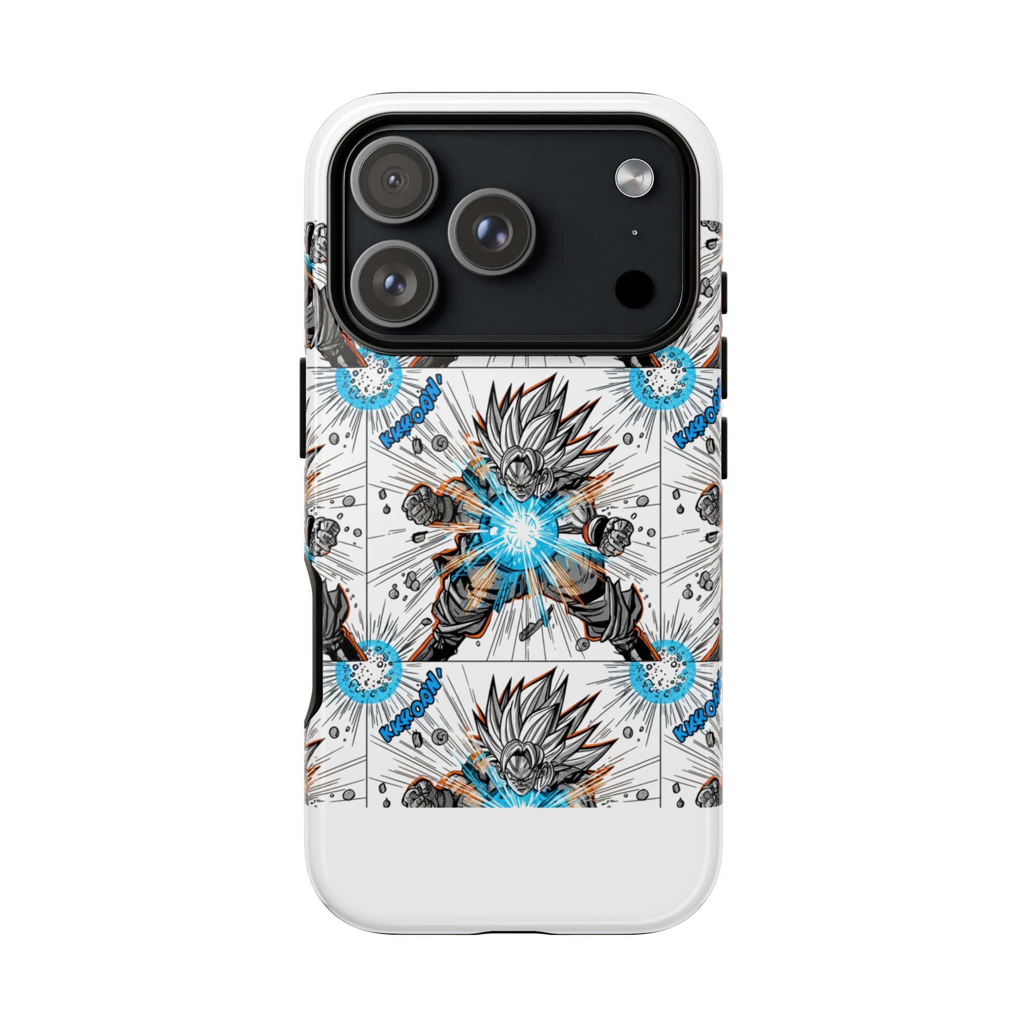 Energy Blast Warrior phone case | Illustrated anime power design