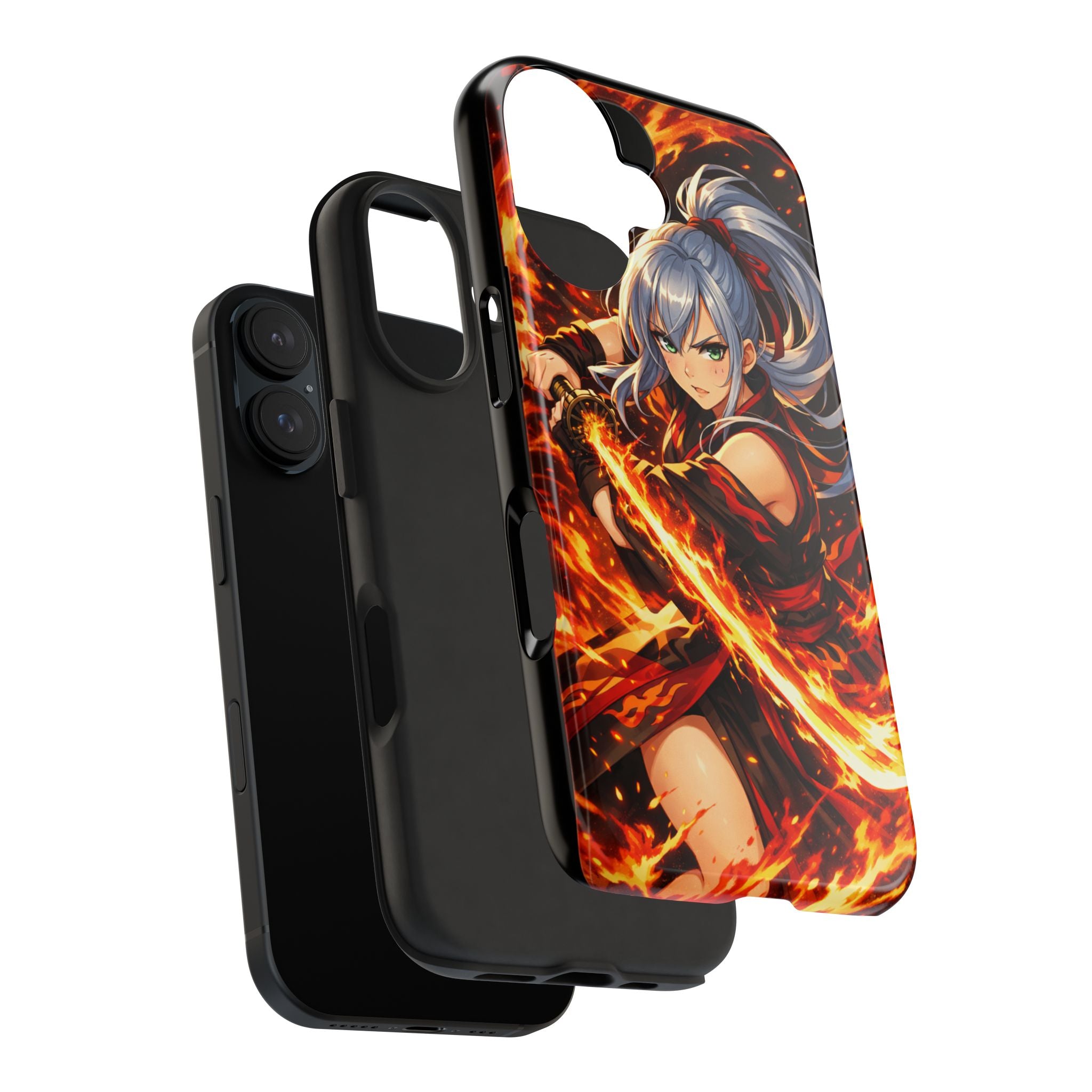 Flame Swordsman Anime Phone Case - Tough Case