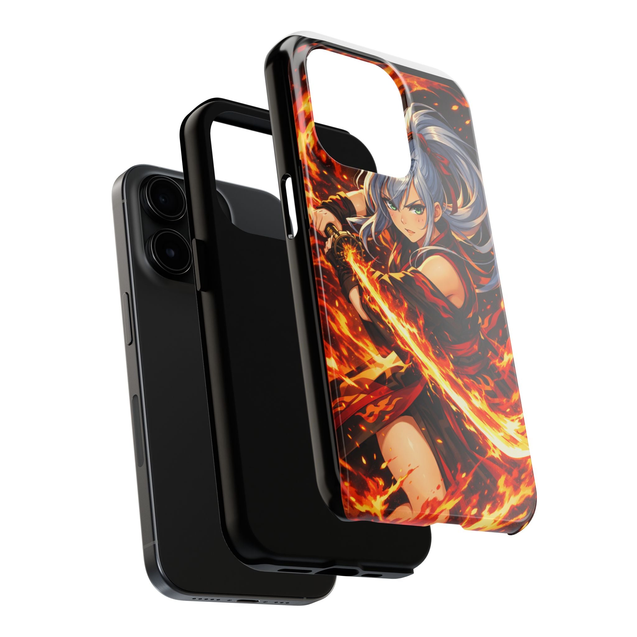 Flame Swordsman Anime Phone Case - Tough Case